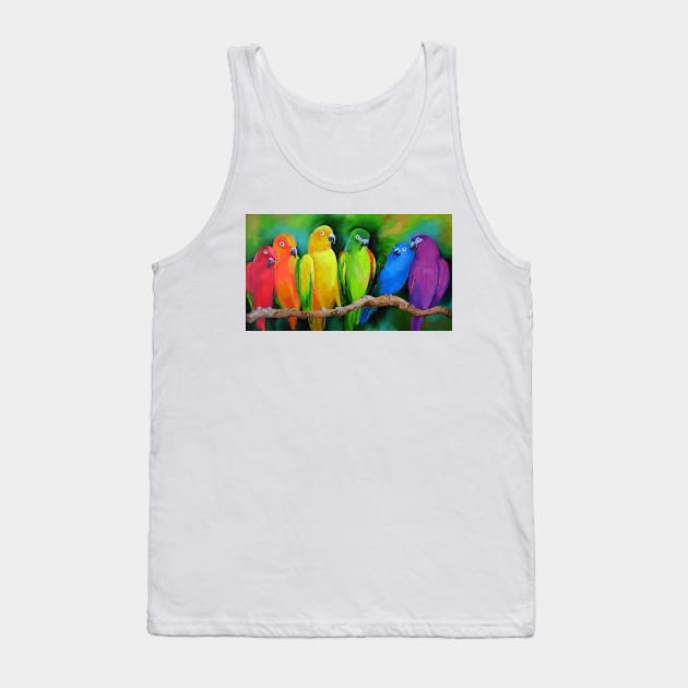 Parrots Australia Tank Top by OLHADARCHUKART